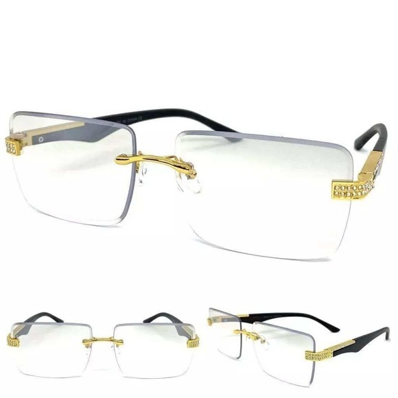 Women Eye Glasses Clear Lens Hip Hop Street Wear Style Woody Arms Classic Fancy main image 4